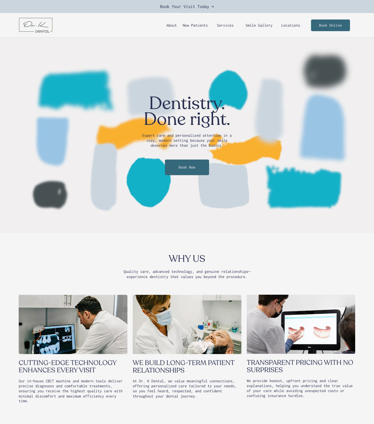 Dr. K Dental website