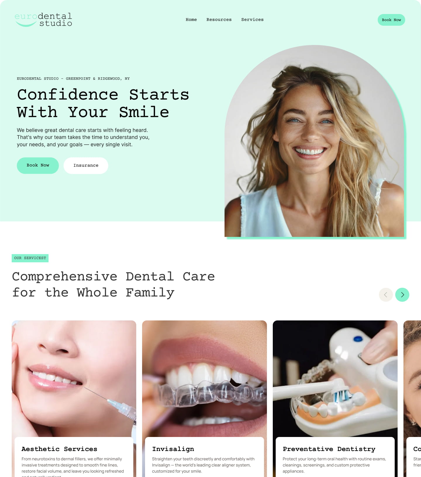 Eurodental Studio website
