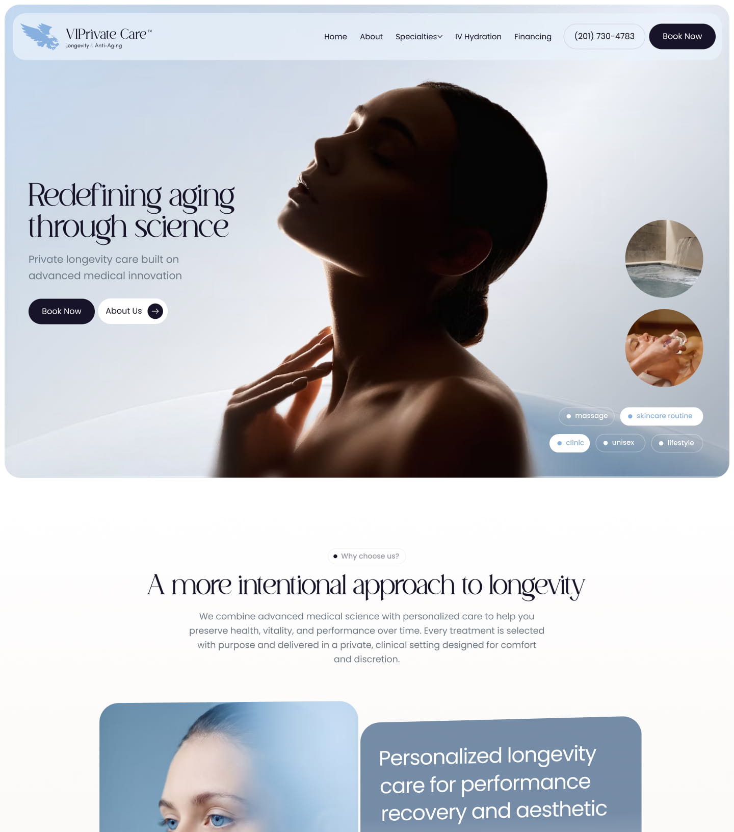 VIPrivate Care website