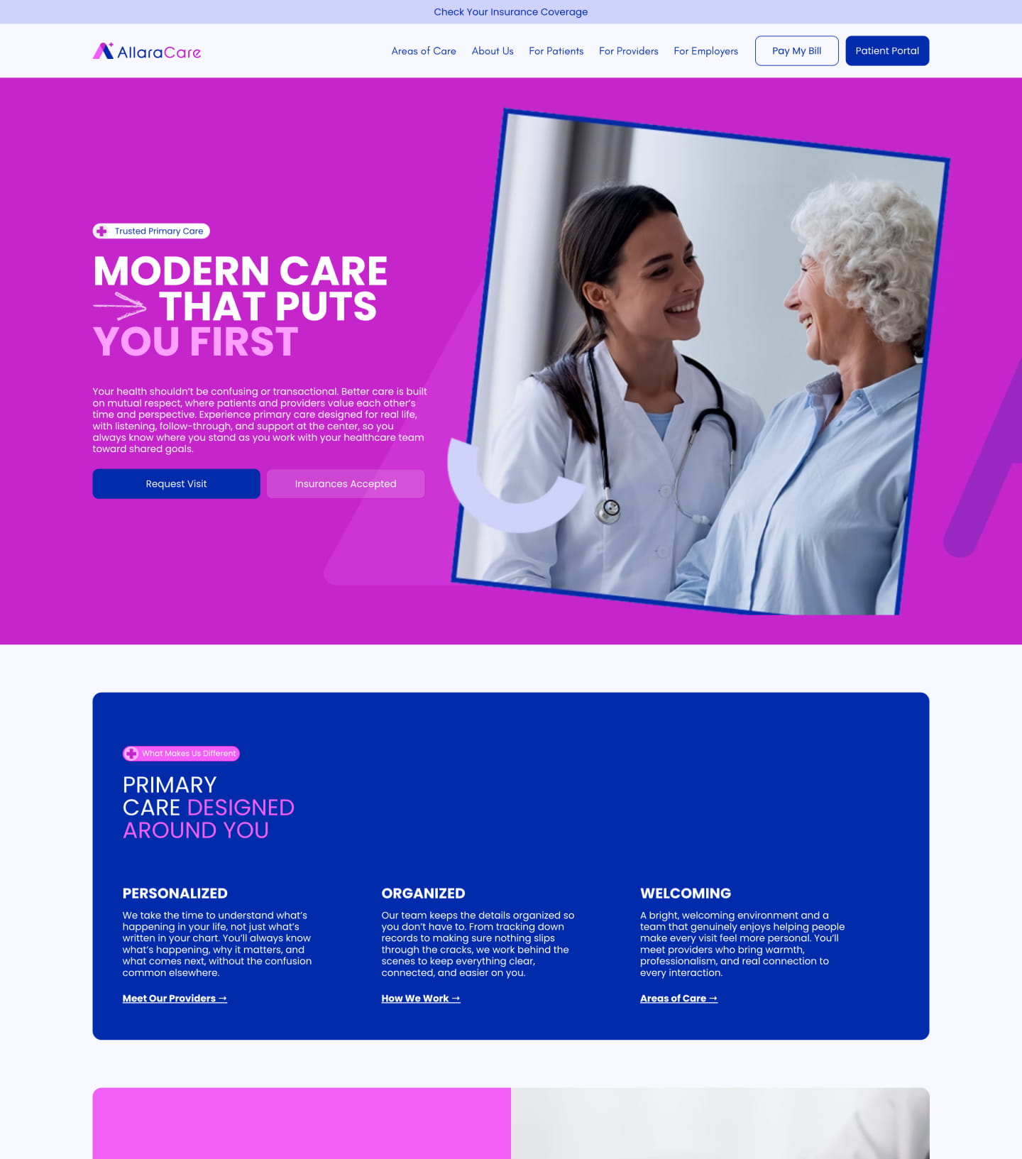 AllaraCare website
