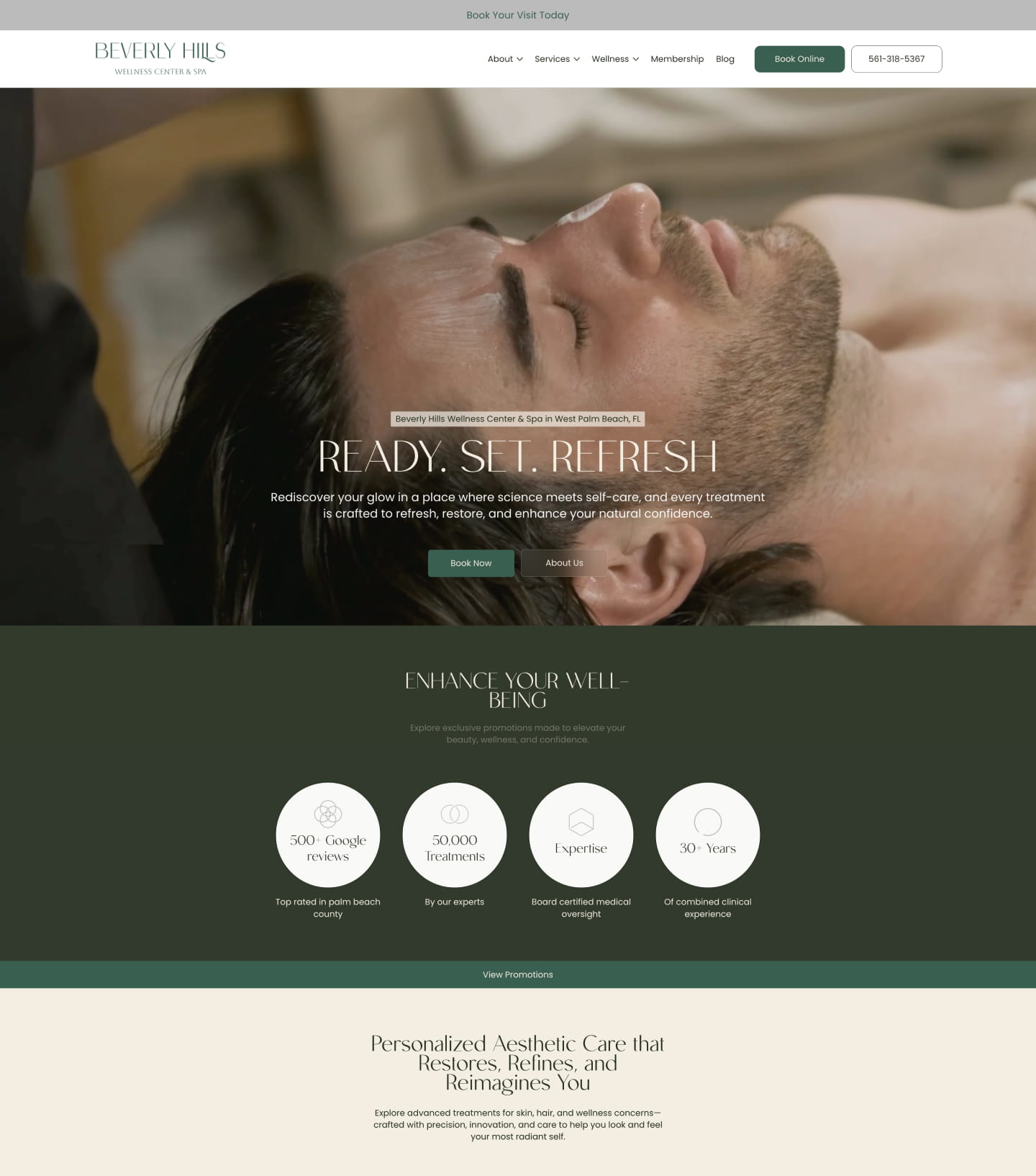 Beverly Hills Wellness Center website