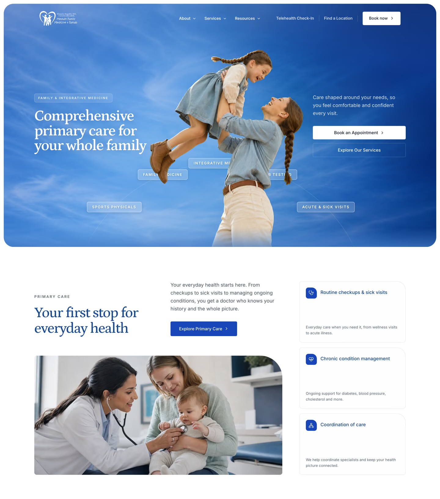 Medwin Family Medicine website